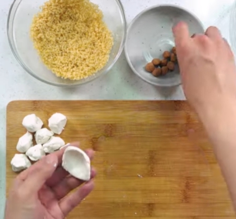 한국의 떡 종류 잣구리-만들기