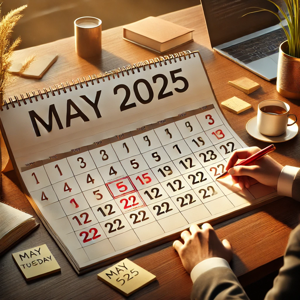 2025년- 5월 2일 -공휴일 -확정