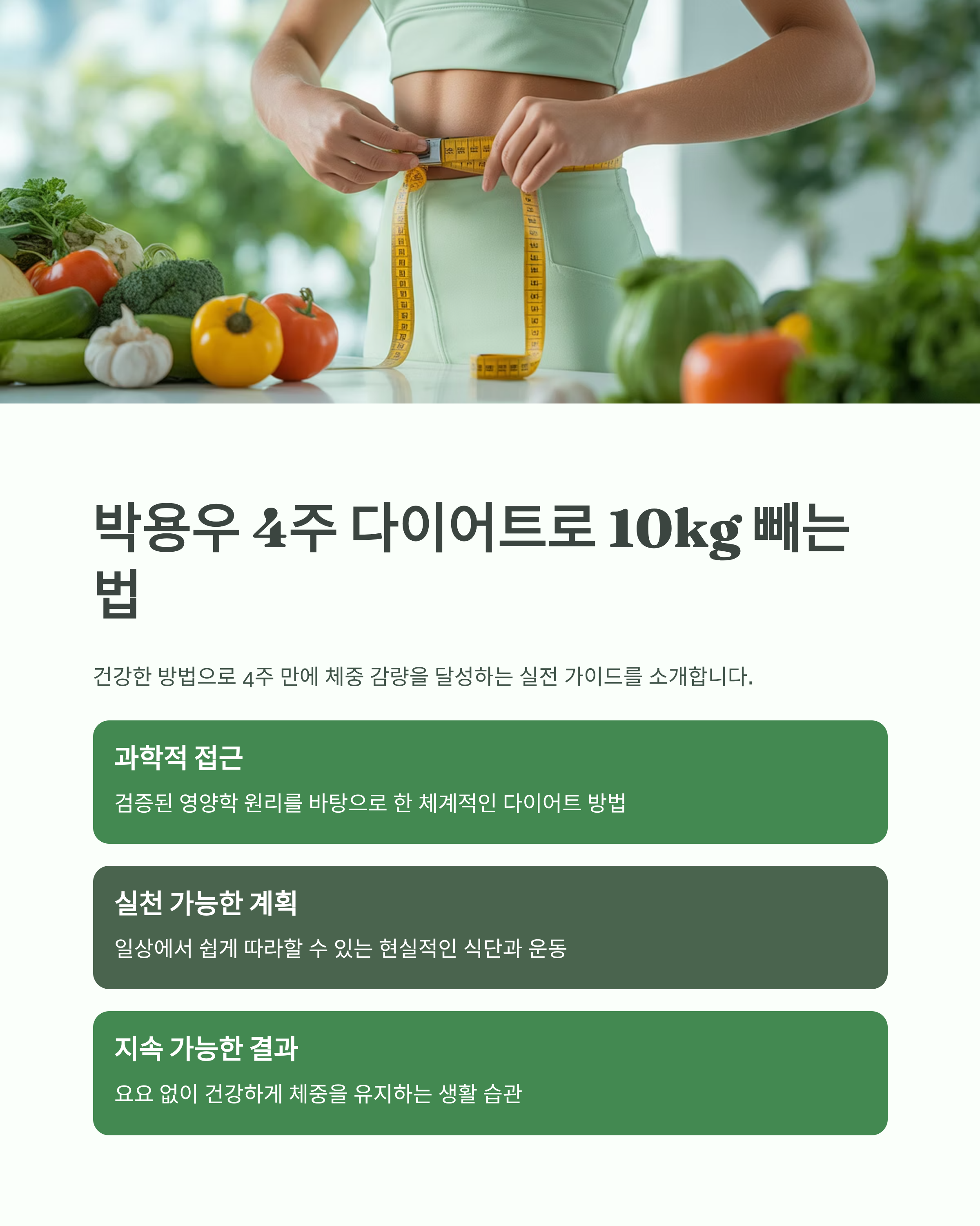 박용우 4주 다이어트로 10kg 빼는 법