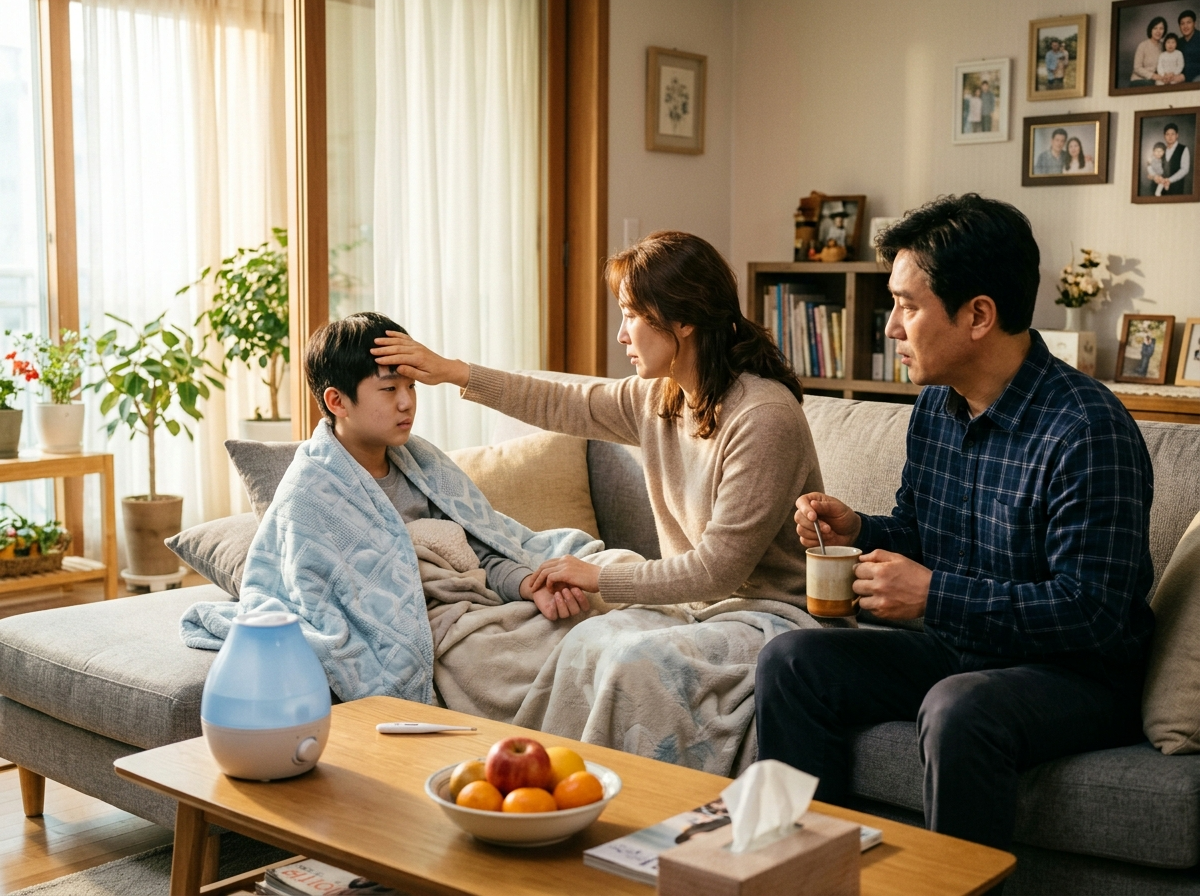 수막구균 초기 증상 가족 확인