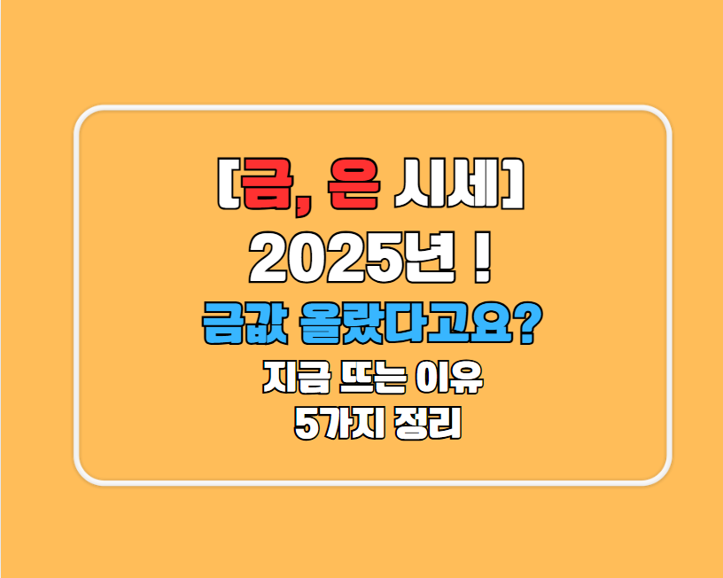 [금, 은 시세] 2024년 후반 투자 꿀팁! 금값 올랐다고요?