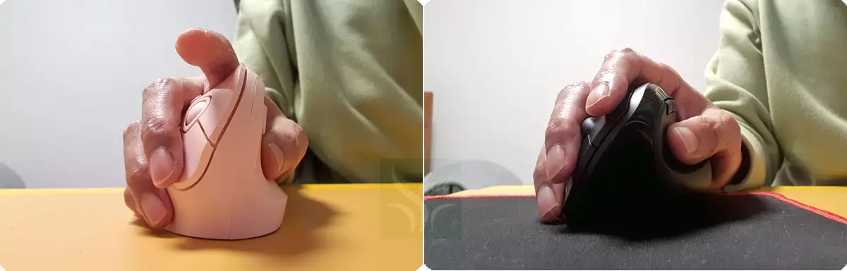 아이리버 버티컬 마우스와 코시 무소음(저소음) 버티컬 마우스 2종