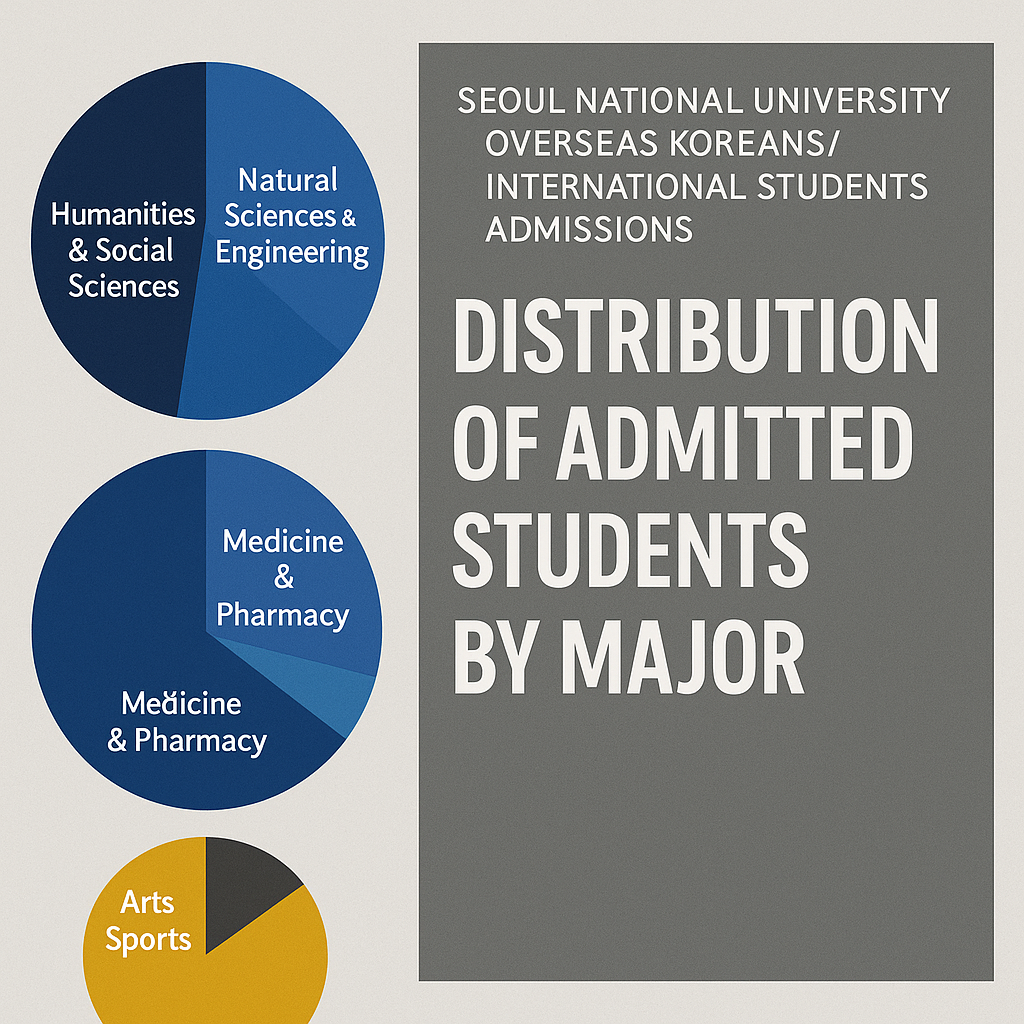 서울대 재외국민 전형 합격자 전공 분포도