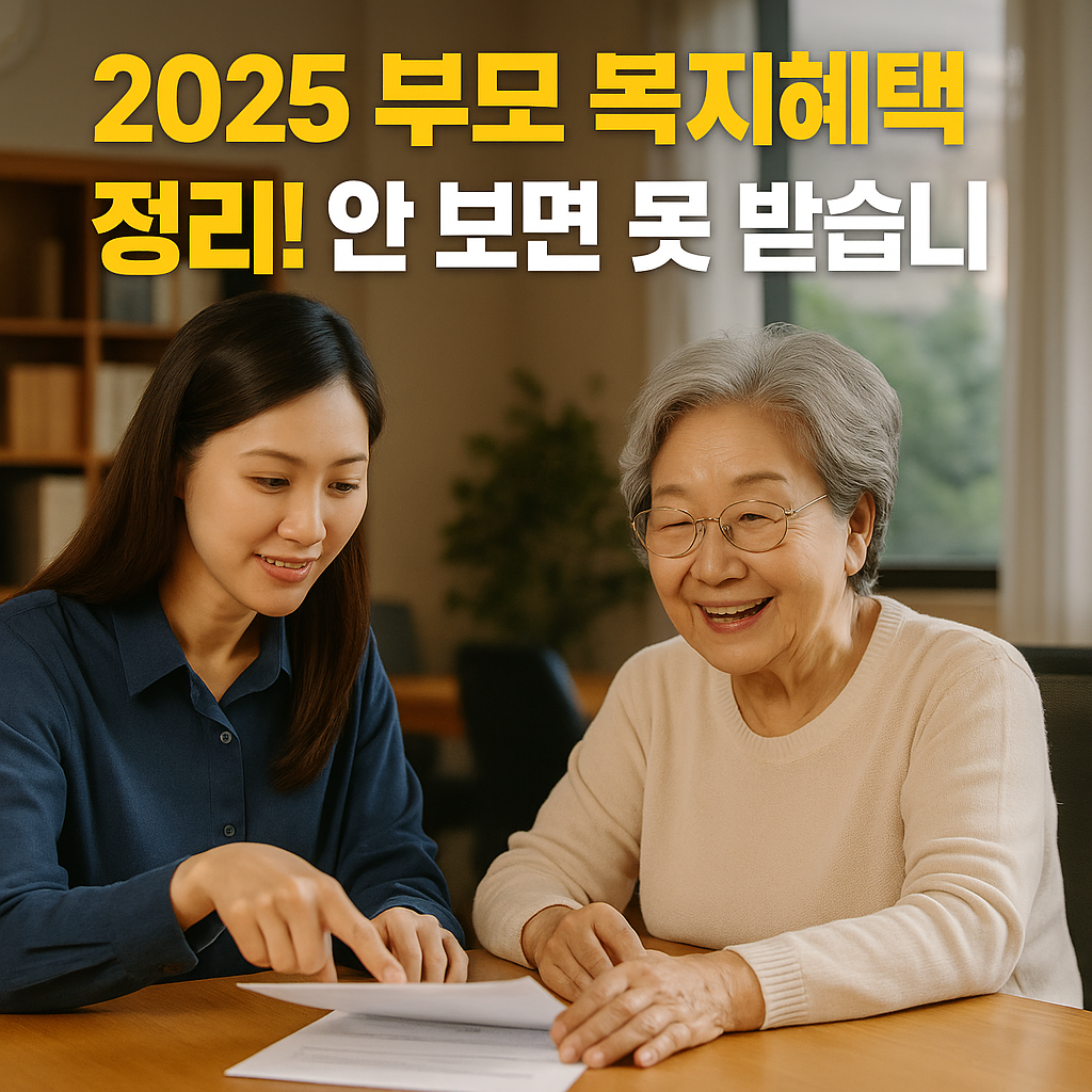 2025년 부모 복지 혜택 정리