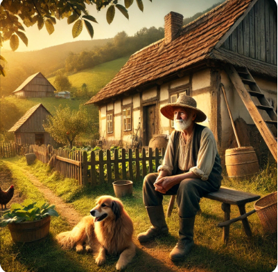 평화로운 노인의 삶