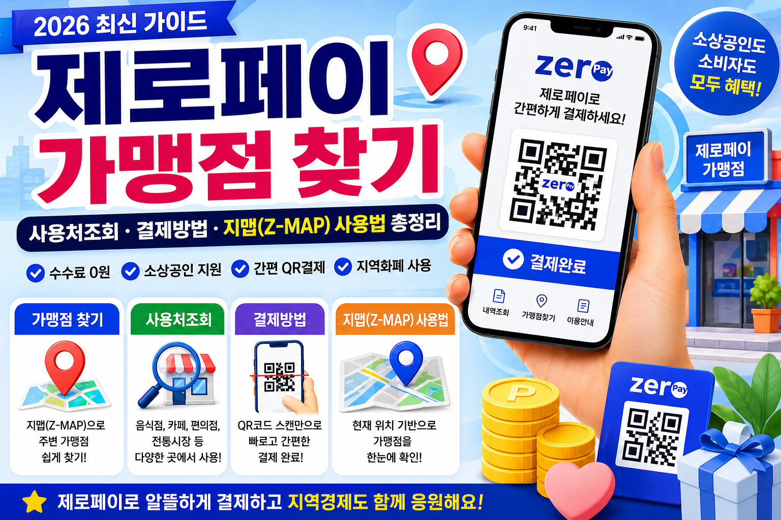 제로페이 가맹점 찾기｜사용처조회&middot;결제방법&middot;지맵(Z-MAP) 사용법 총정리