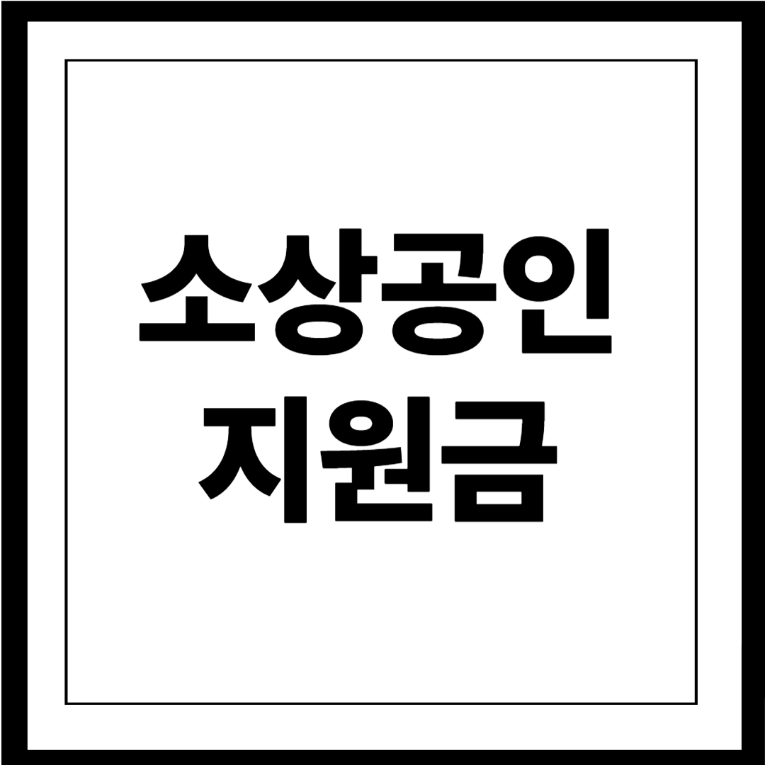 소상공인 민생 지원금