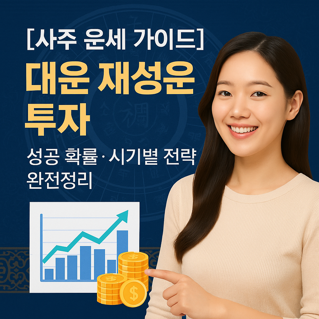 [사주 운세 가이드] 대운 재성운 투자 ｜ 성공 확률·시기별 전략 완전정리