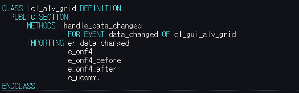 Data changed 클래스 선언