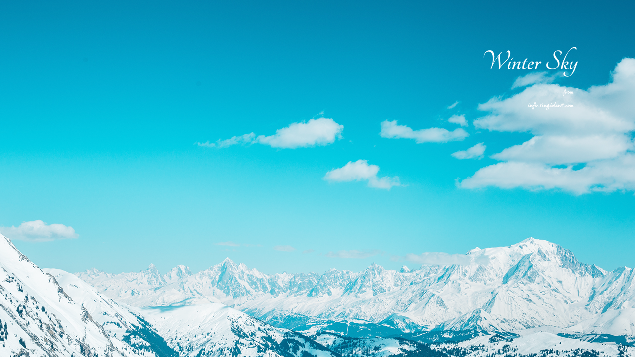 02 겨울하늘 C - Winter Sky 겨울배경화면