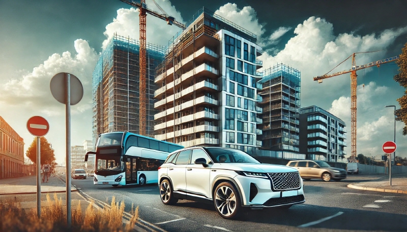 재건축 아파트가 완성되어 도시의 환경을 재 조성하고 있는 사진임