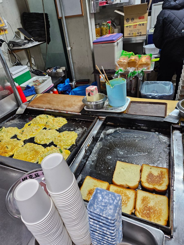 송도토스트국수 철판