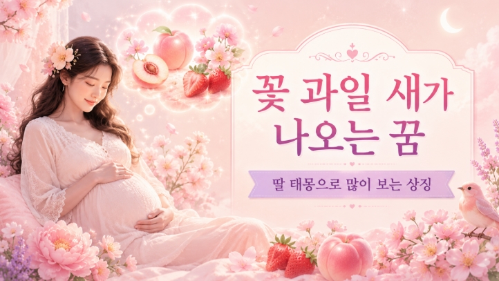 딸 태몽 임신 꿈 해몽 상황별 10가지 총정리