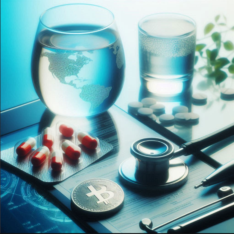 물 한 잔과 항생제