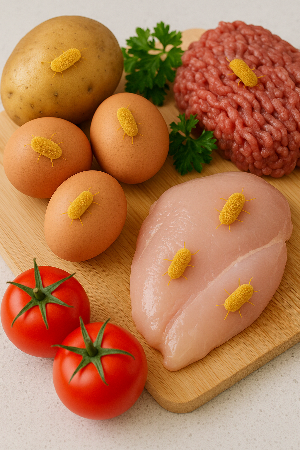 오염된 식재료 이미지