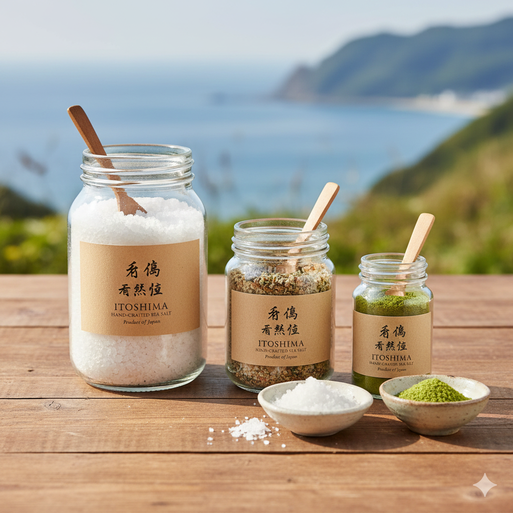 이토시마의 대표적인 특산물 천일염