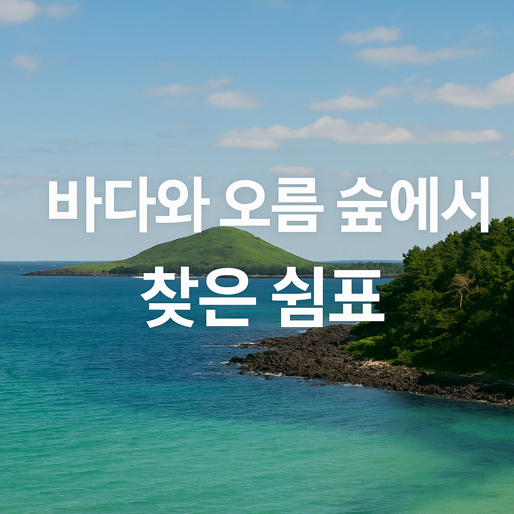 푸른 바다와 바람의 섬, 제주로 떠나는 여행