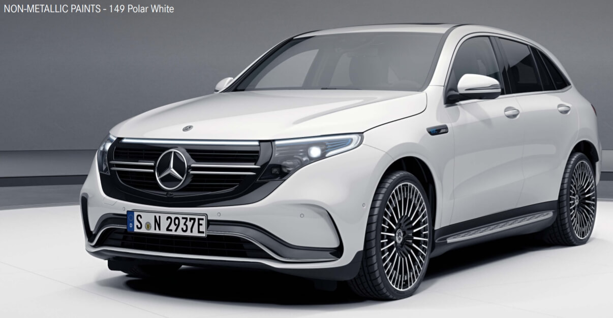 Polar White(색상 코드 : 149) 벤츠 EQC 색상코드 - Polar White(색상 코드 : 149)