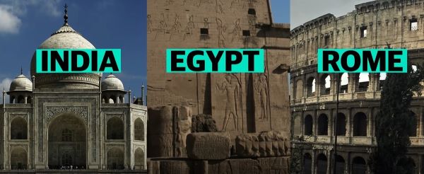 INDIA, EGYPT, ROME Architecture