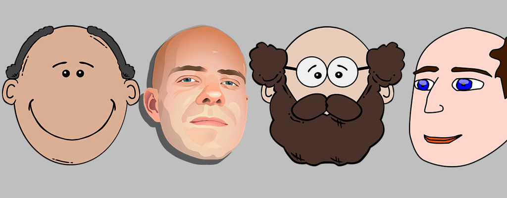 탈모 관리 일러스트