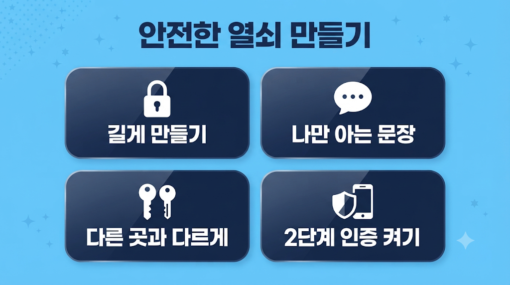 관리자 마스터 비밀번호 기본 수칙