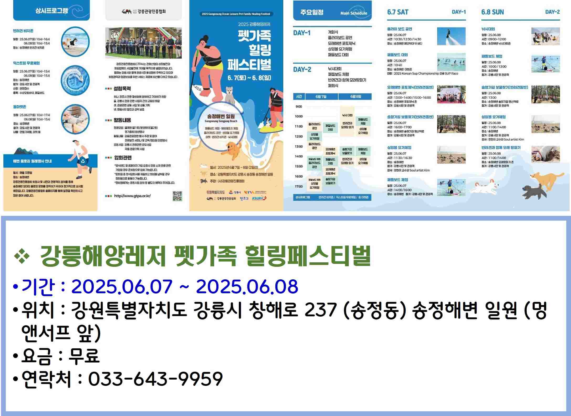 강릉해양레저 펫가족 힐링페스티벌