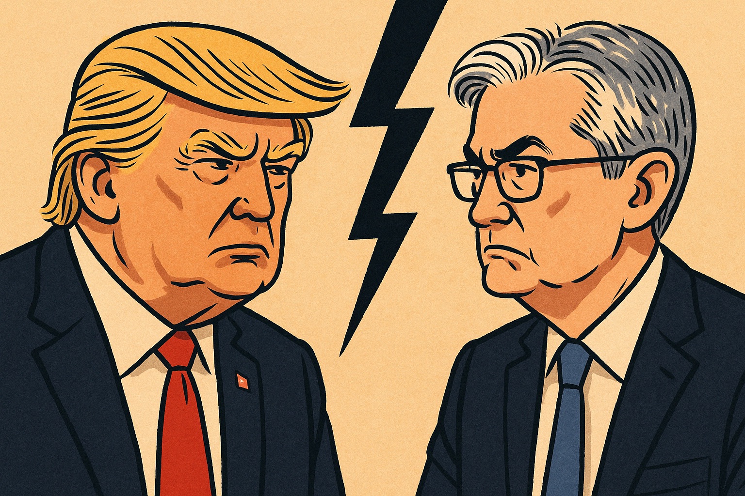 트럼프와 파월의 갈등