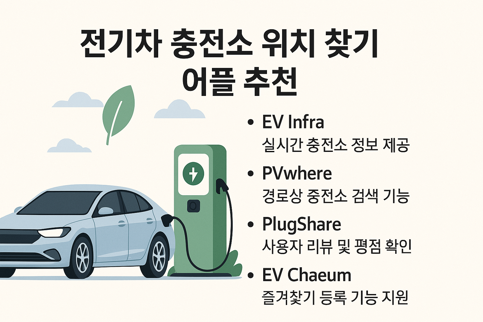 전기차 충전소 위치 찾기 어플