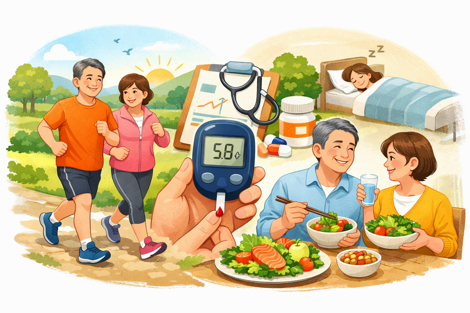 50대 공복혈당 정상 수치 정리 (+경계 구간과 관리 기준)