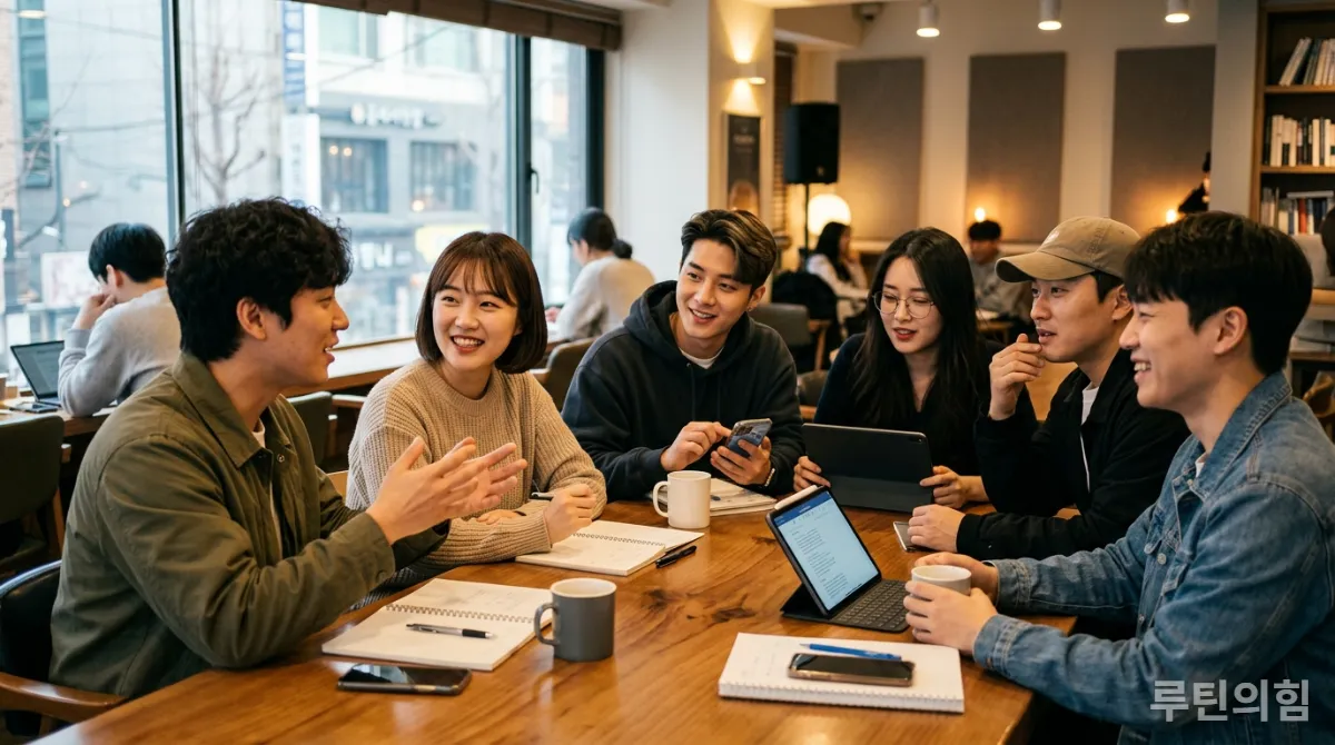 AI 학습의 한계를 보완하기 위해 실제 사람들과 영어로 대화하는 한국인 학습자들