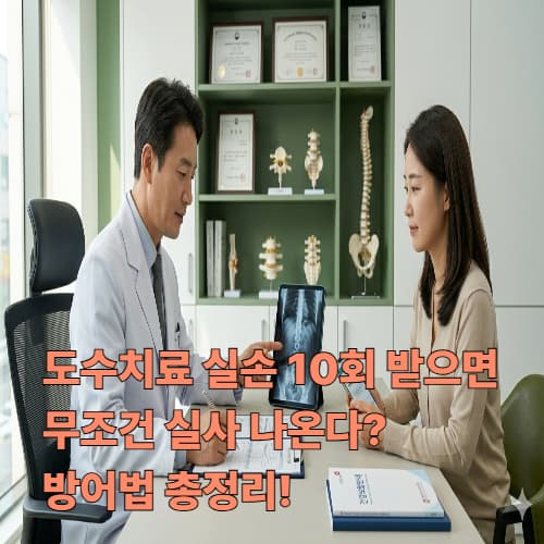 4세대 실손 도수치료 심사 통과법: 10회 단위 차단 대응 및 소견서 핵심 전략