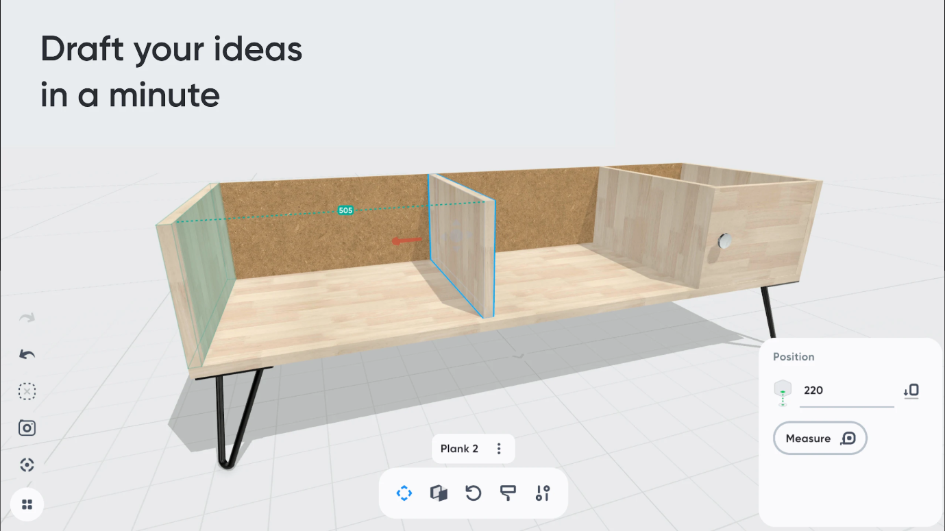 Moblo 3D 가구 모델링 앱, 나만의 가구 디자인과 AR 가구 배치 보기