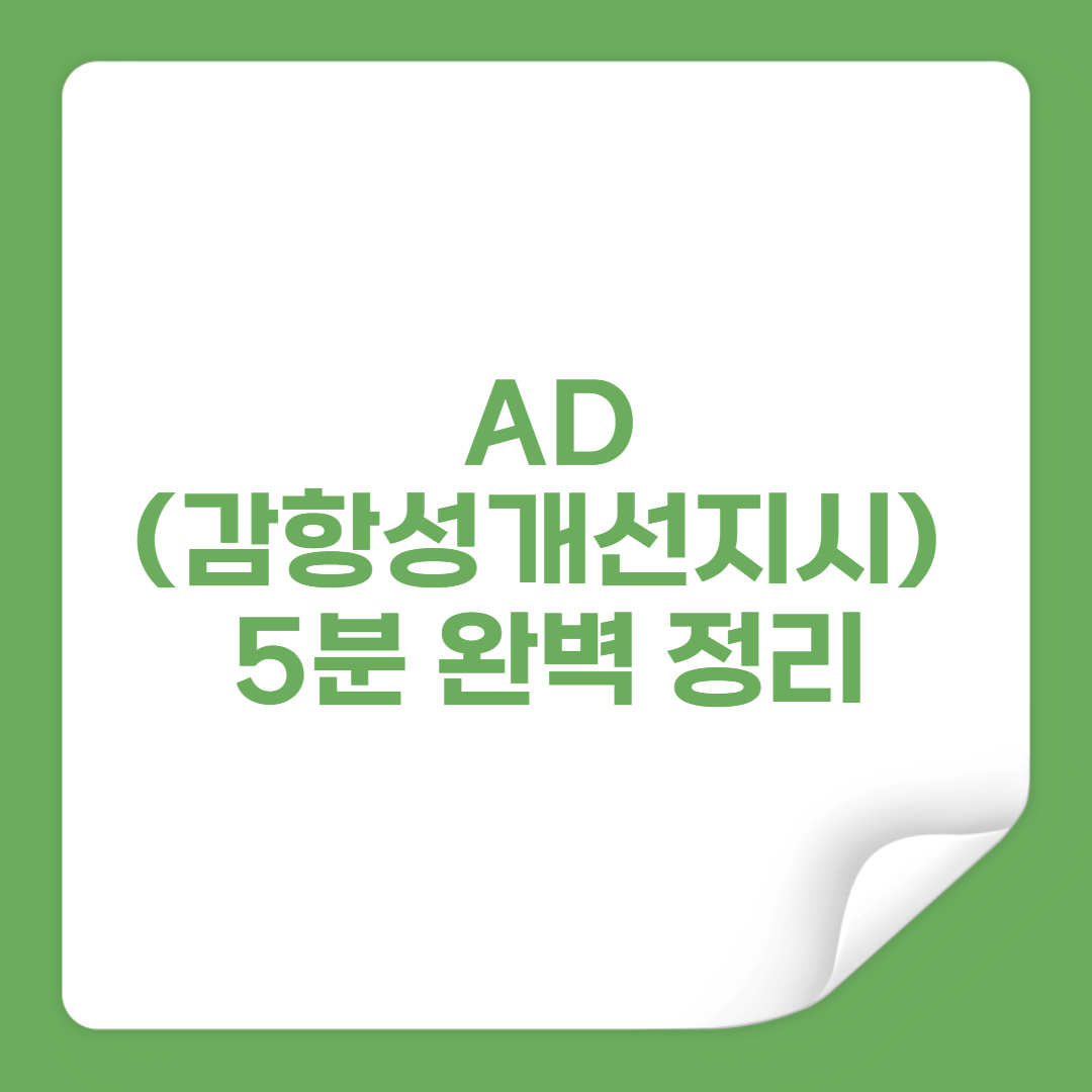 D(감항성 개선 지시) 5분 완벽 정리 썸네일