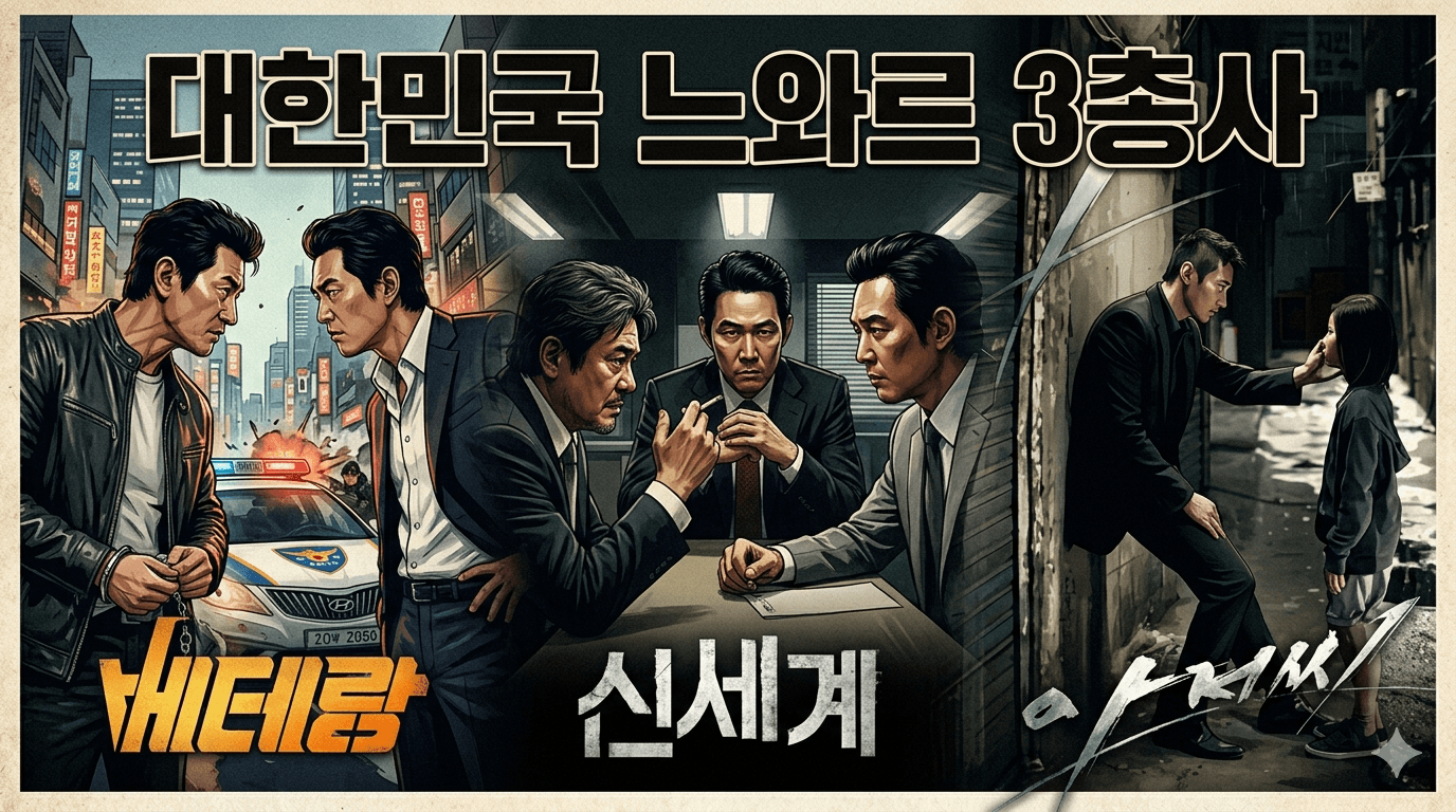 베테랑, 신세계, 아저씨 영화 포스터