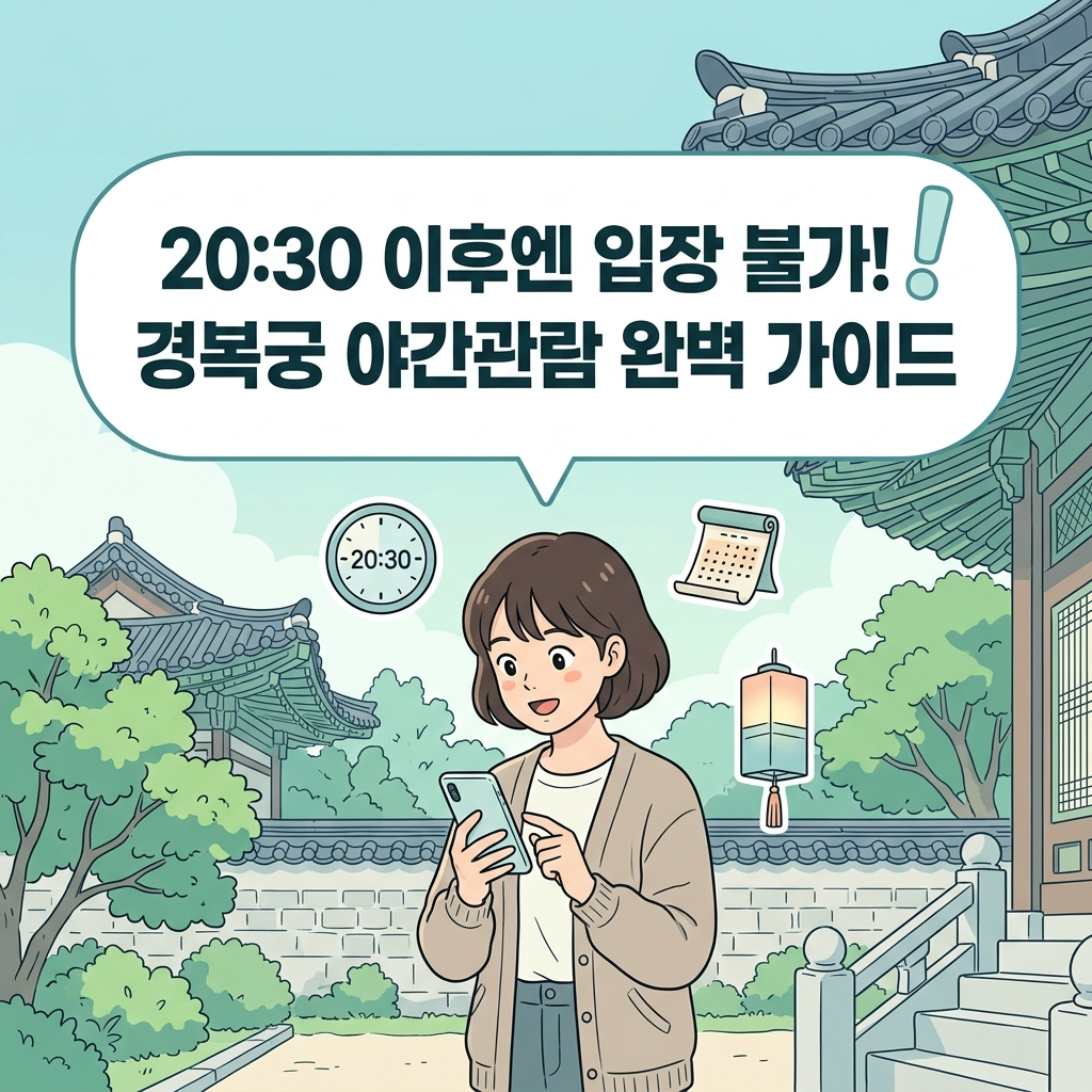 2026 경복궁 야간관람 전체 일정 관람 시간 입장 마감 20:30 개방 권역 공연 일정 완벽 정리