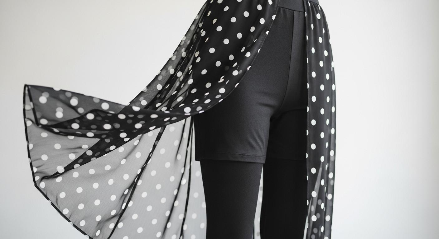 도티 레깅스 레이어드 팬츠