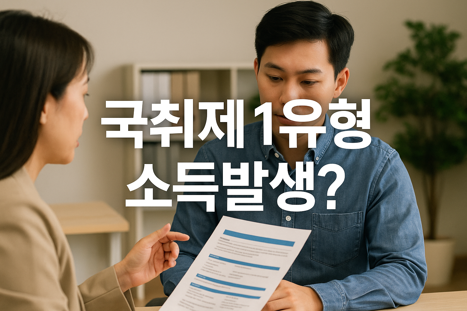 국취제 1유형 소득 발생