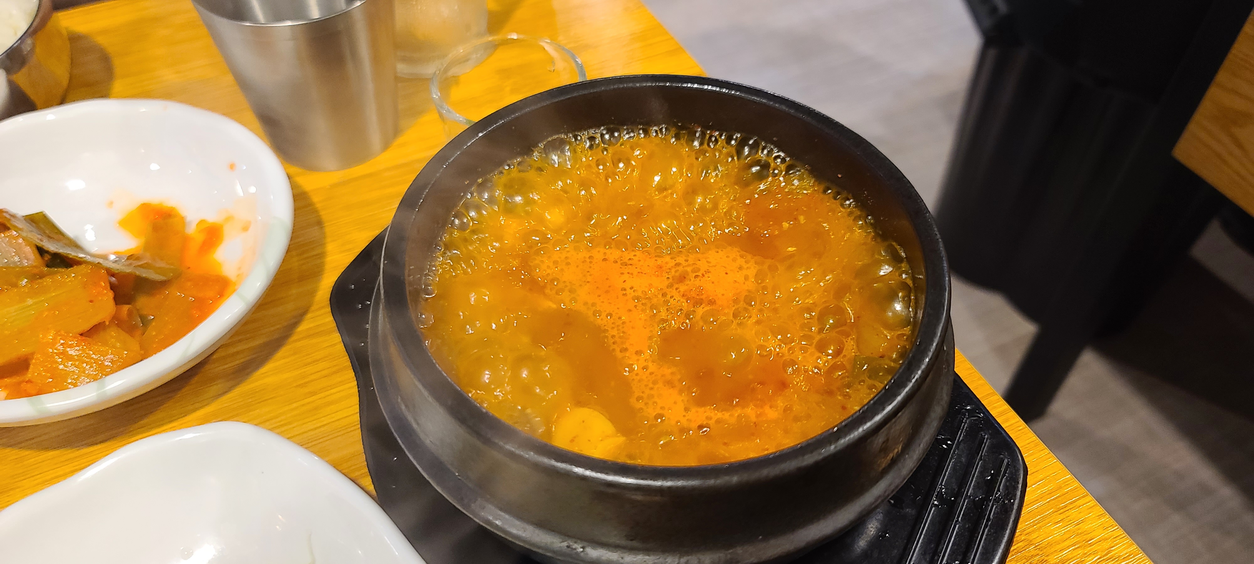 상대원맛집 윤지네고기에반하다 삼겹살 목살 항정살 한돈반반 잘익은 돼지고기 한쌈 김치찌개