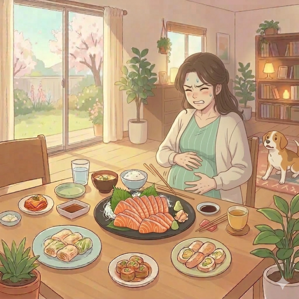 임산부 연어회