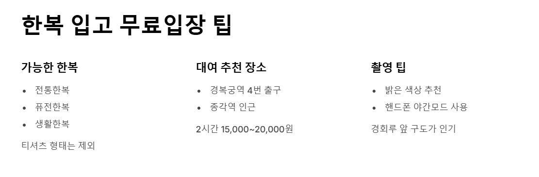 경복궁 야간개장 티켓팅