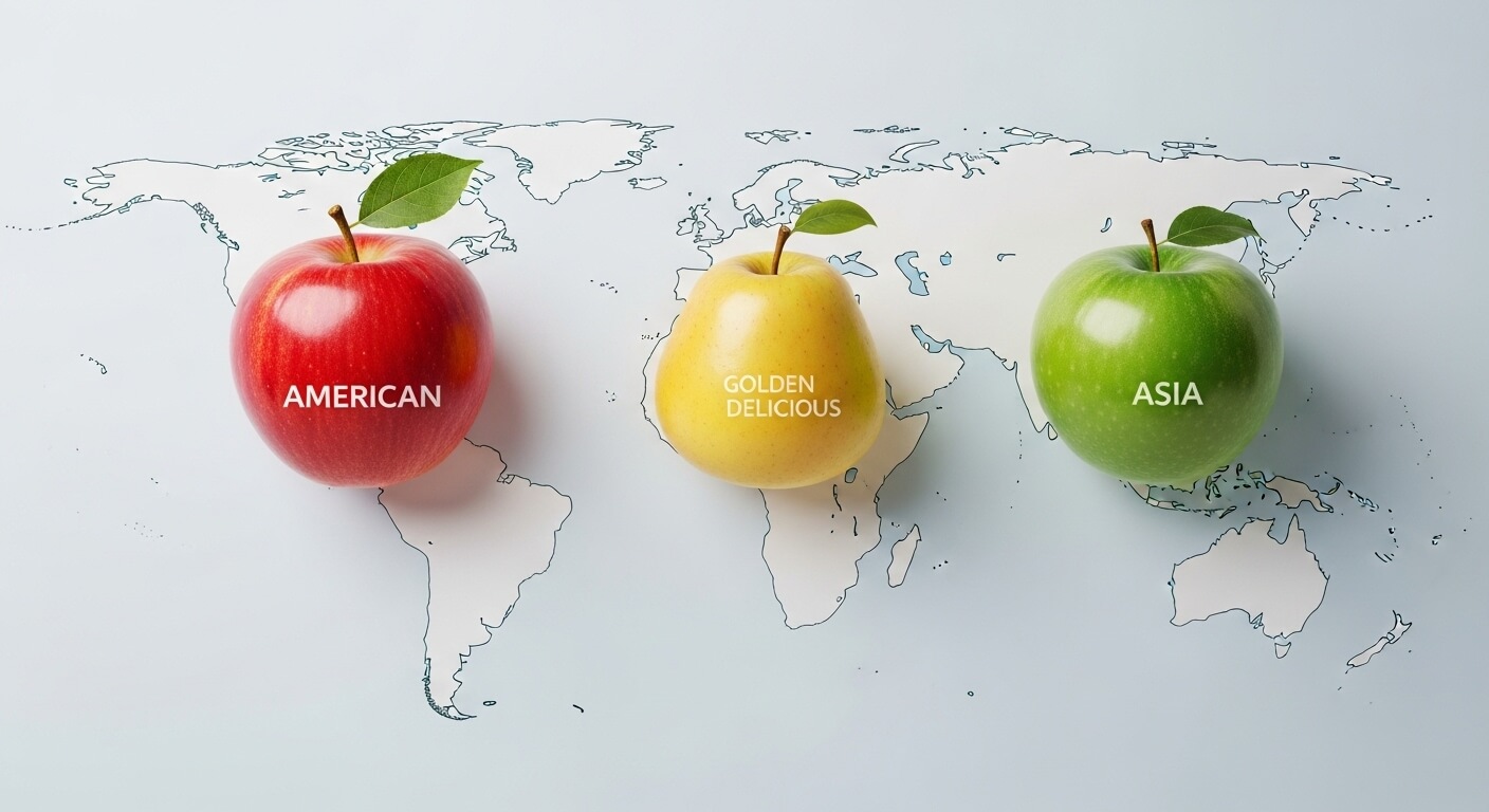 2026년 대륙별 사과 특징 비교 (맛, 활용, 문화)