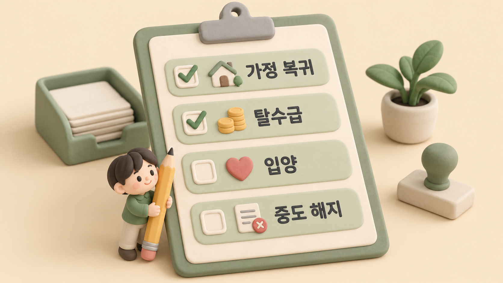계속 지원 확인 목록