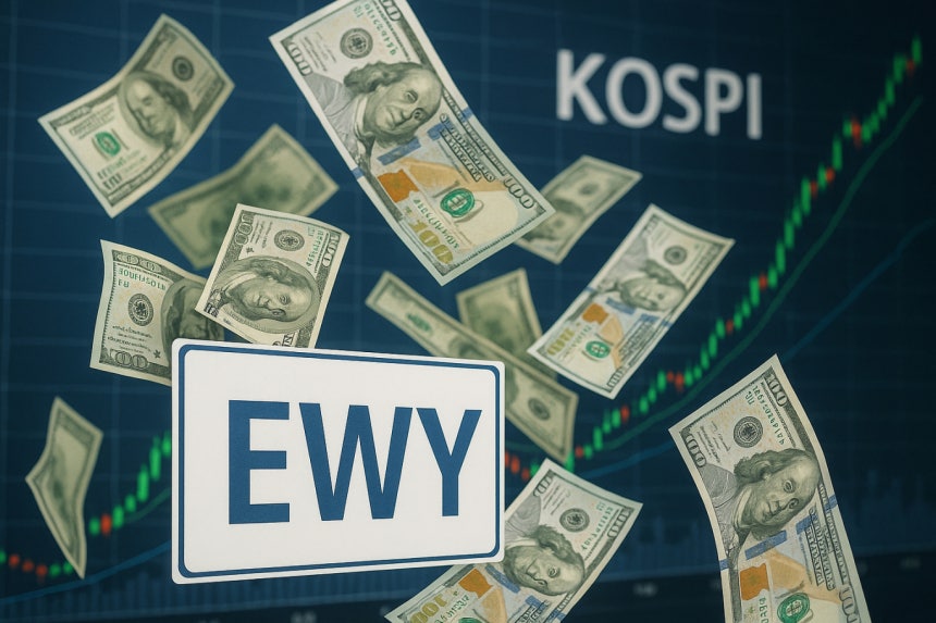 한 달 새 1.2조 몰린 EWY… 외국인들의 '코리아 베팅' 러시