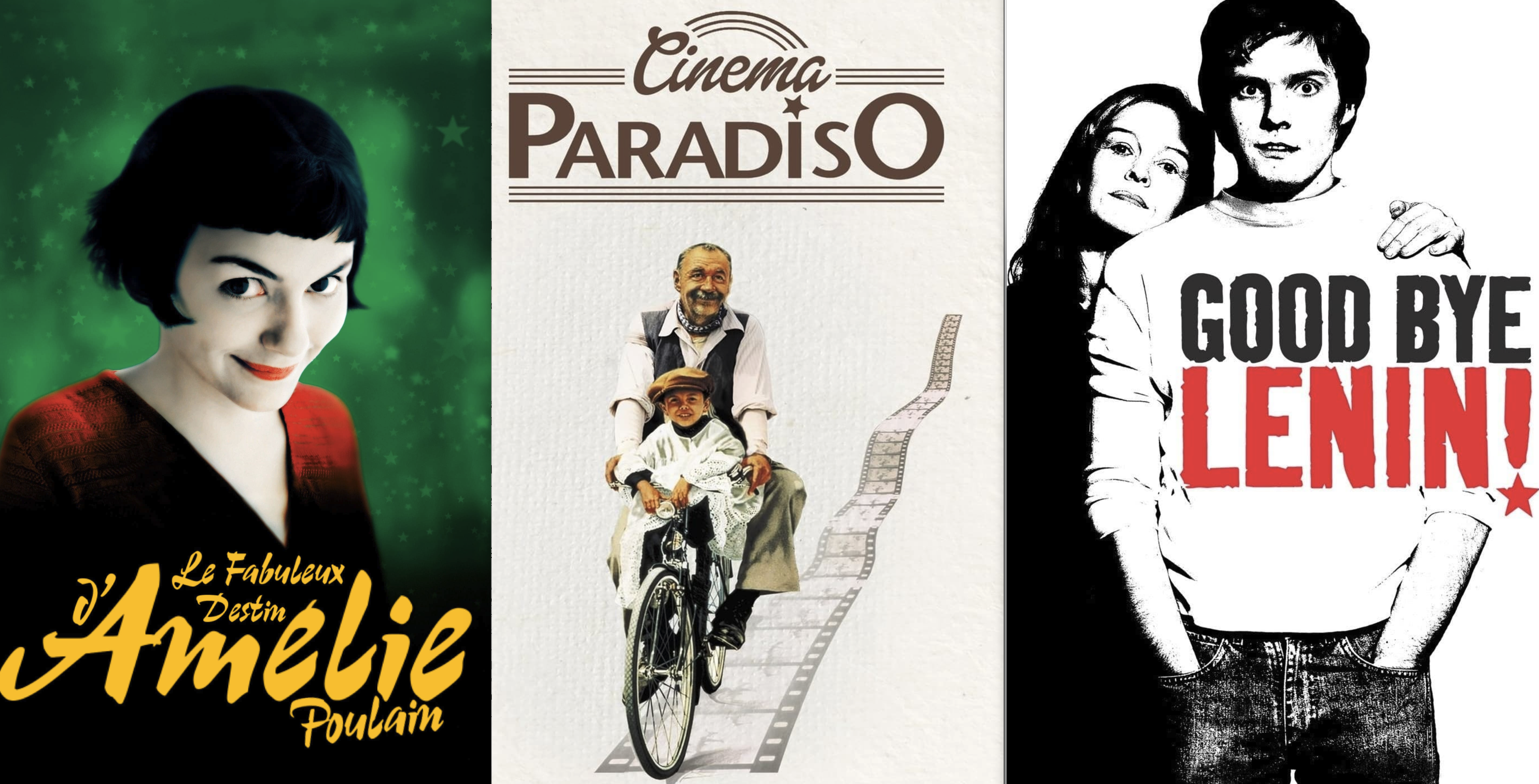 영화 포스터 아멜리에, 시네마 천국, 굿바이 레닌 관련 사진
