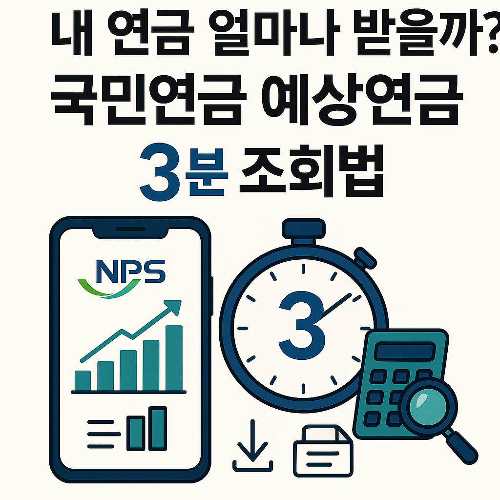 내 연금 얼마나 받을까? 국민연금 예상연금 3분 조회법