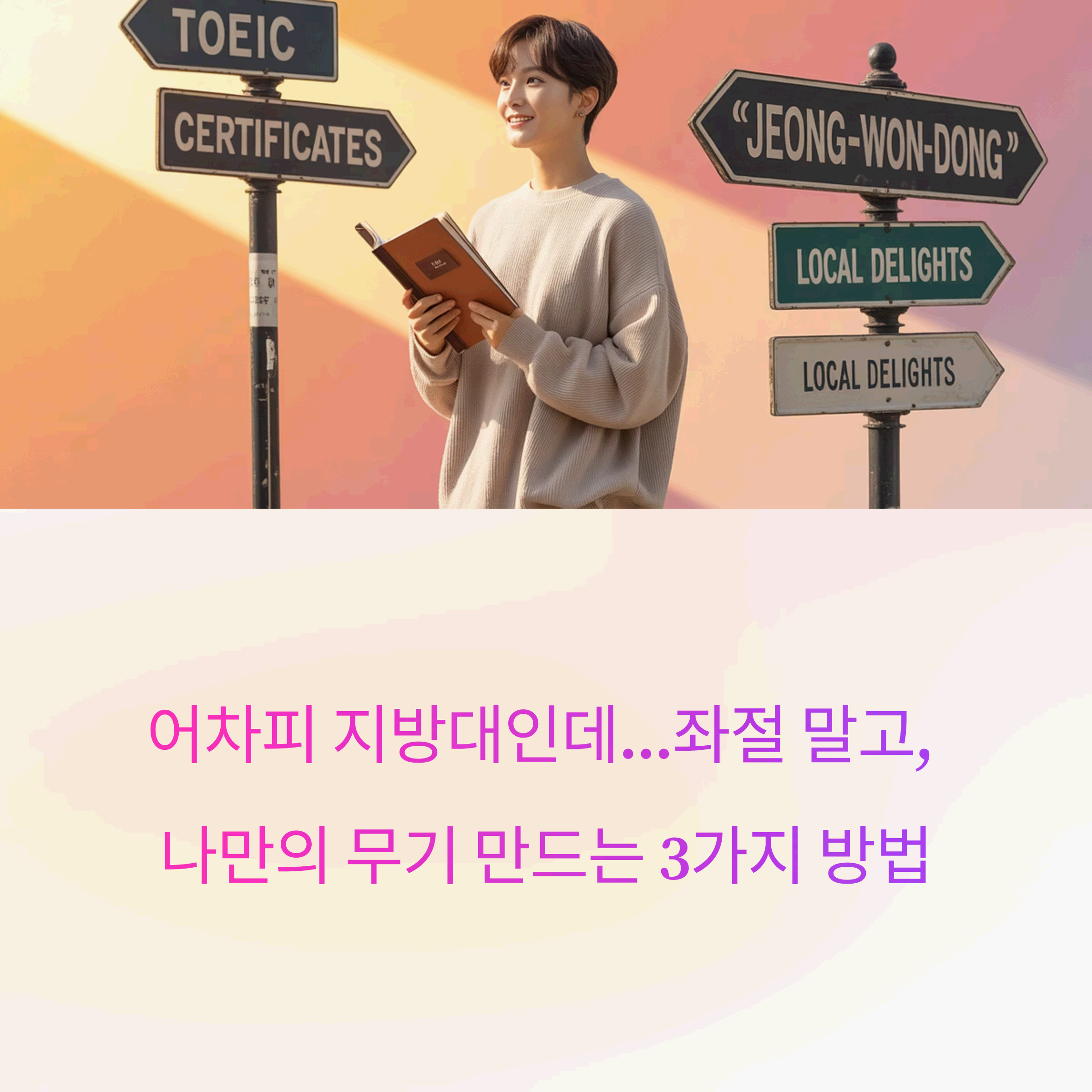 university student at a crossroads in modern korea