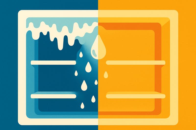 냉장고 냉동실 성에 제거하는데 성에 안 찬다면?