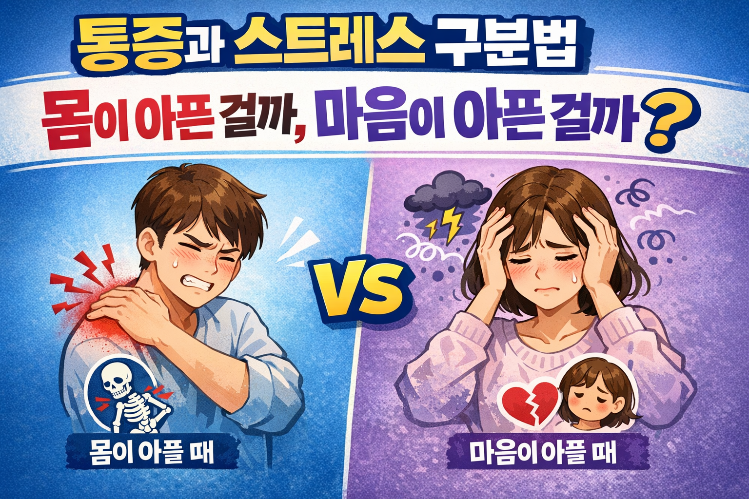 통증과 스트레스 구분법