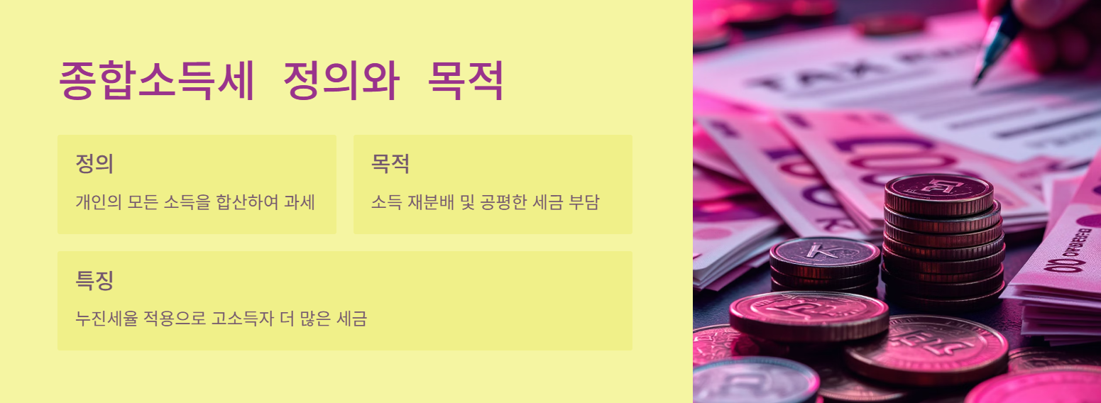 종합소득세 정의와 목적