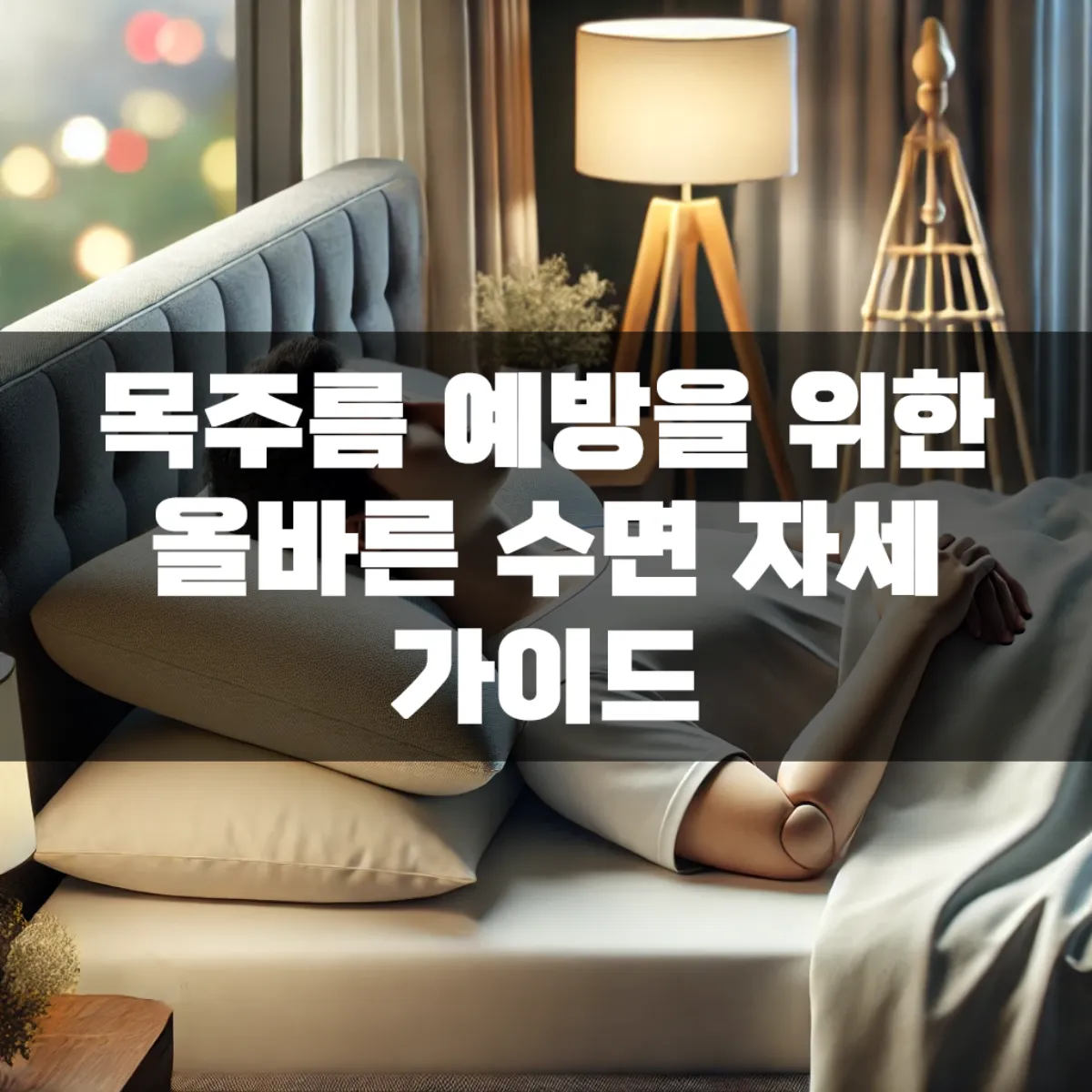 목주름 예방을 위한 올바른 수면 자세 가이드